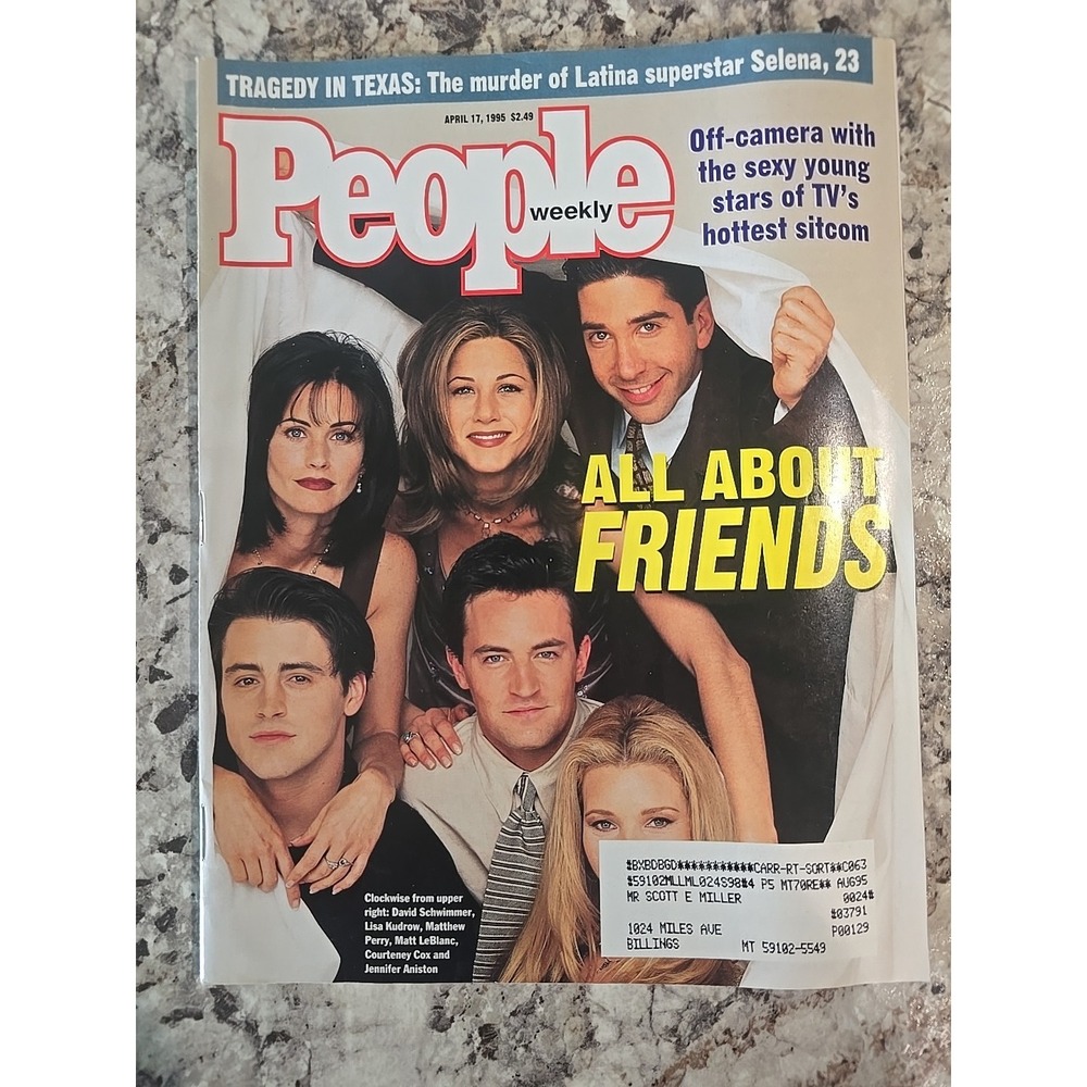 4/17/95 NEWSSTAND People Magazine "All About Friends" MINT!!‎